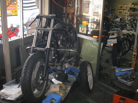 BMW R100RS改への道 2) フロント_e0218639_14390041.jpg