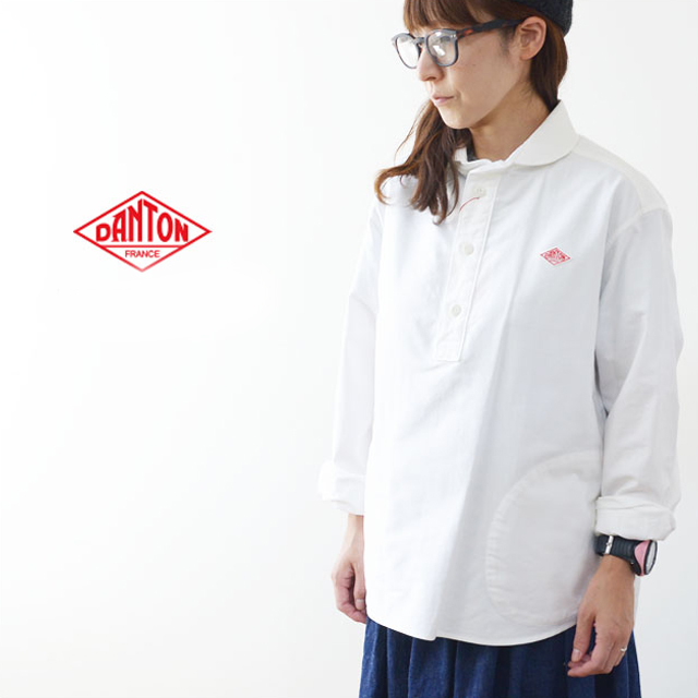 DANTON [ダントン] L/S OXFORD SHIRTS [JD-3564YOX] 長袖オックスフォードシャツ・綿シャツ・長袖シャツ・無地・レディース・女性用・婦人服・LADY\'S_f0051306_15535694.jpg