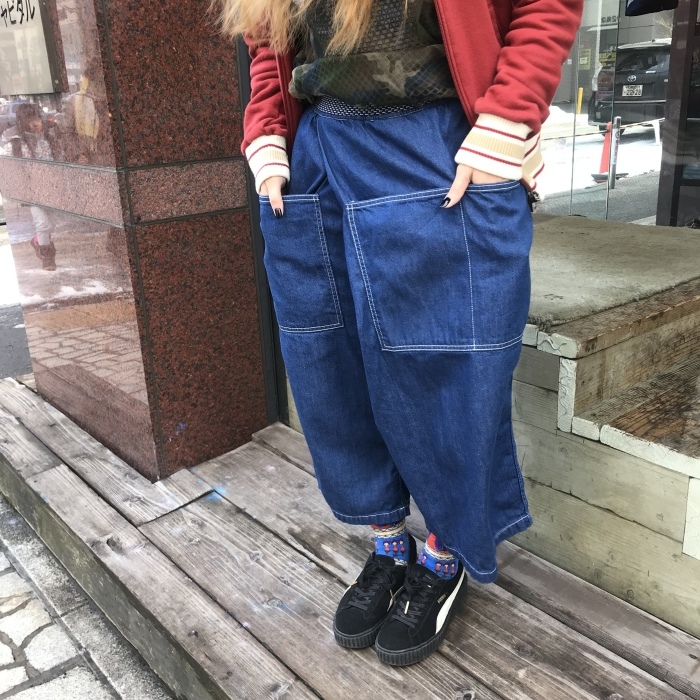 kapital 8oz デニム　MAKANAI ラップパンツ　風呂敷刺繍 kapital 8oz デニム MAKANAI ラップパンツ 風呂敷刺繍