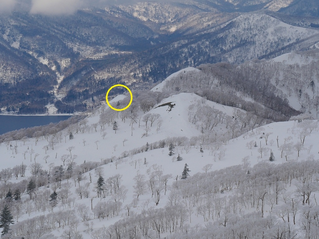 紋別岳から748mピーク、2019.2.21_f0138096_14160265.jpg