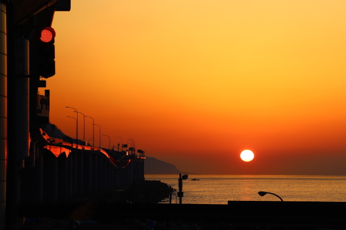 親不知の夕日_f0346740_20425490.jpg