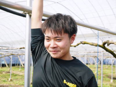 熊本ぶどう 社方園 ぶどうの果樹の目覚め!ハウスの内張りと熊本農業高校からの農業実習(2019)後編_a0254656_17282910.jpg