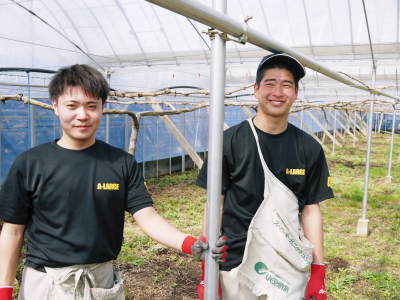 熊本ぶどう 社方園 ぶどうの果樹の目覚め!ハウスの内張りと熊本農業高校からの農業実習(2019)後編_a0254656_17345118.jpg