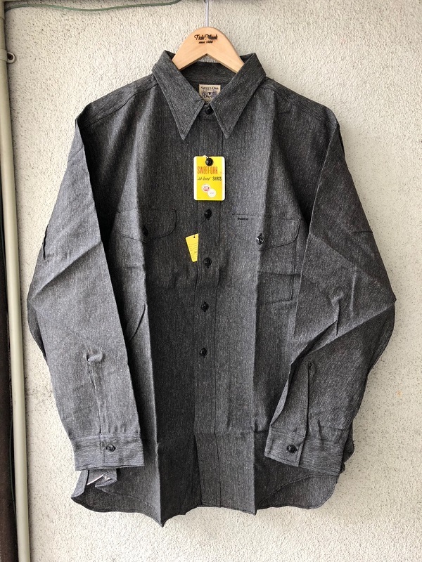 Dead Stock 1950's SWEET-ORR Black Chambray Shirt : TideMark