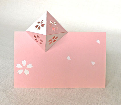 桜のカード 90 180 360 折り紙建築 開