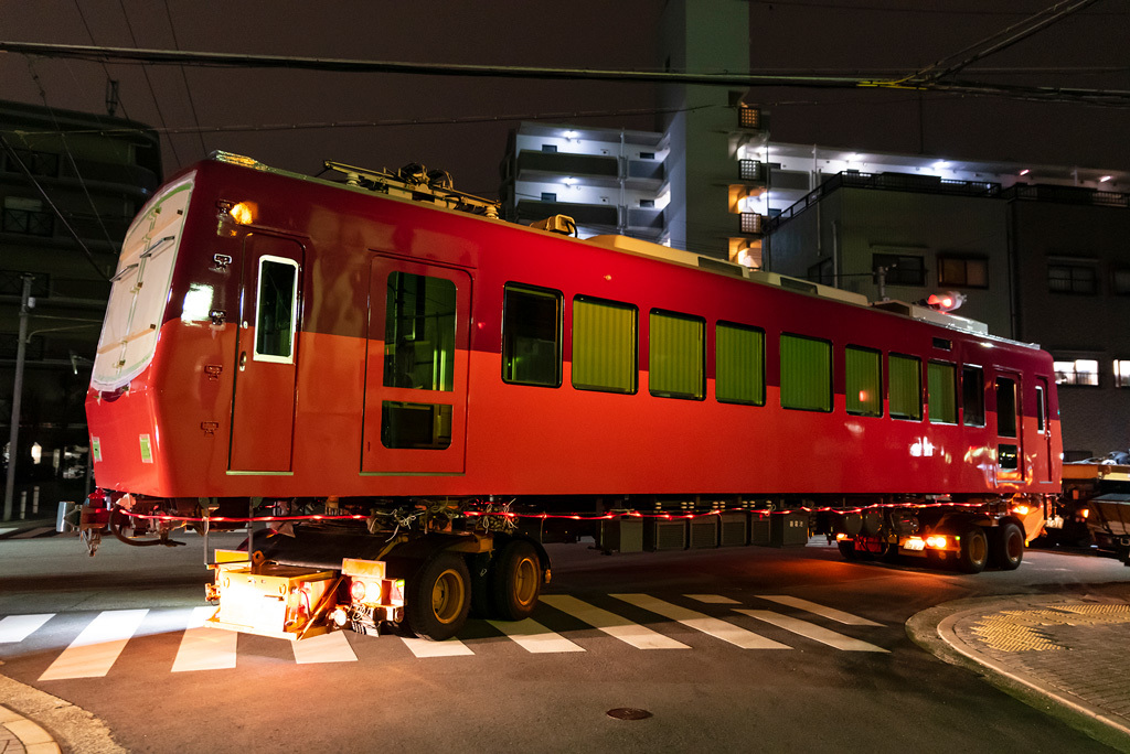 (( へ(へ゜ω゜)へ　＜ 叡山電鉄700系デオ722陸送_f0014380_11103364.jpg