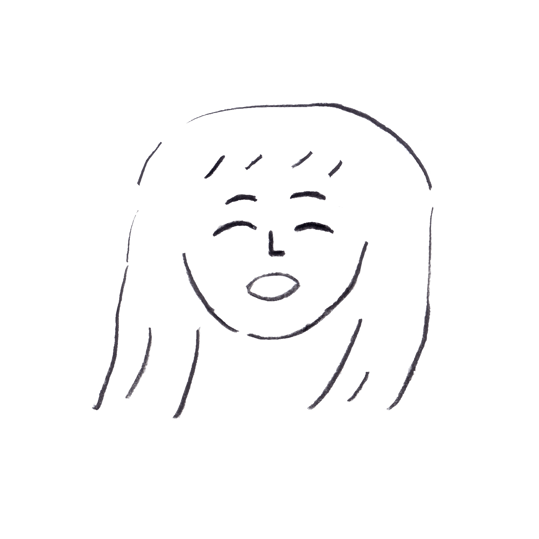 嬉しい時の顔 イラストレーション ノート 嬉しい時の顔 イラストレーション ノート