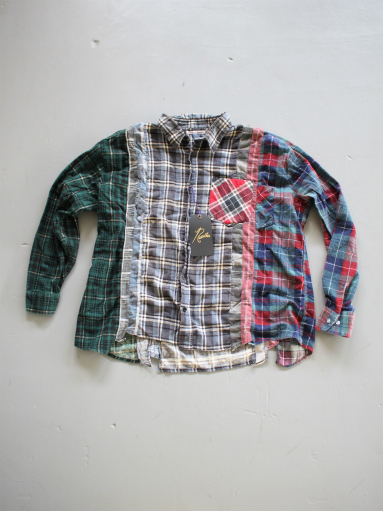 Rebuild By Needles　Flannel Shirt → Wide 7 Cuts Shirt_b0139281_18191557.jpg