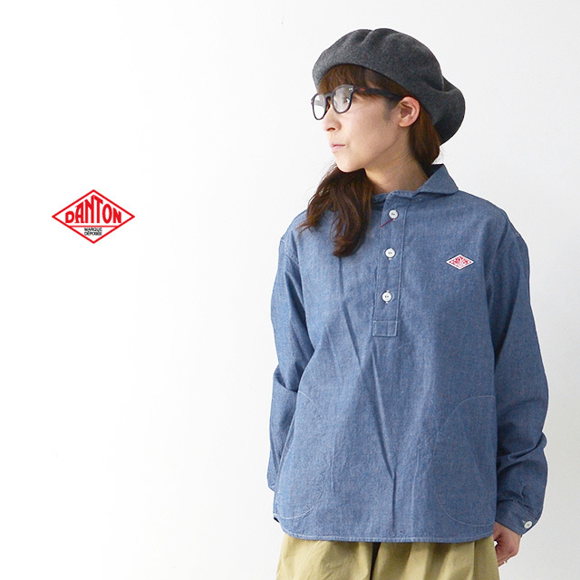 DANTON [ダントン] W\'s L/S CHAMBRAY SHIRTS [JD-3564COC] 長袖オックスフォードシャツ・LADY\'S_f0051306_18375746.jpg