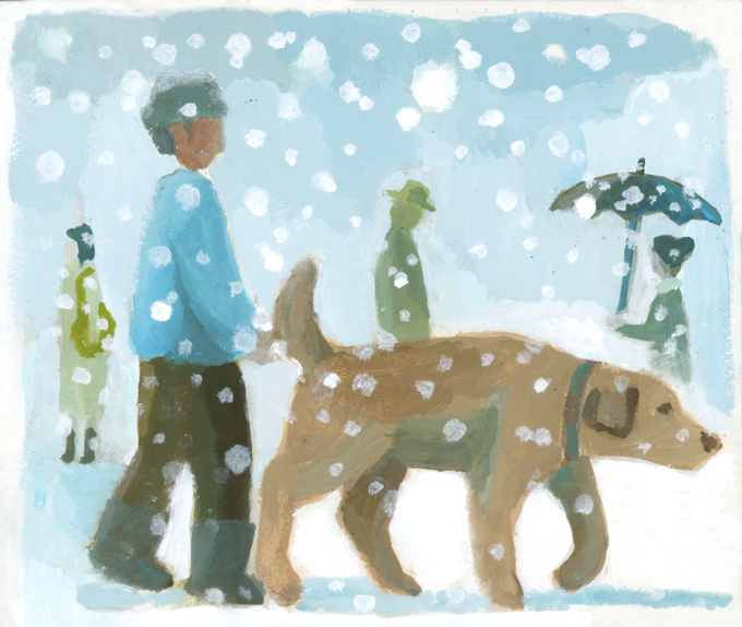 one scene　雪の町をゆく_b0194880_15274065.jpg