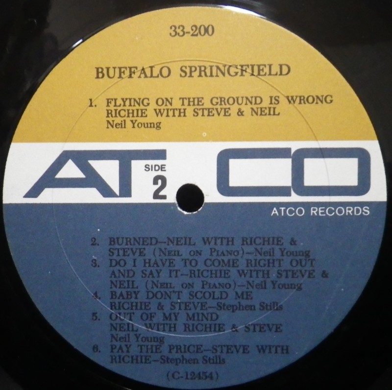 バッファロースプリングフィールド 名盤 レコード USオリジナルモノ盤 Buffalo Springfield 米国オリジナルモノラル盤 MONO 1st