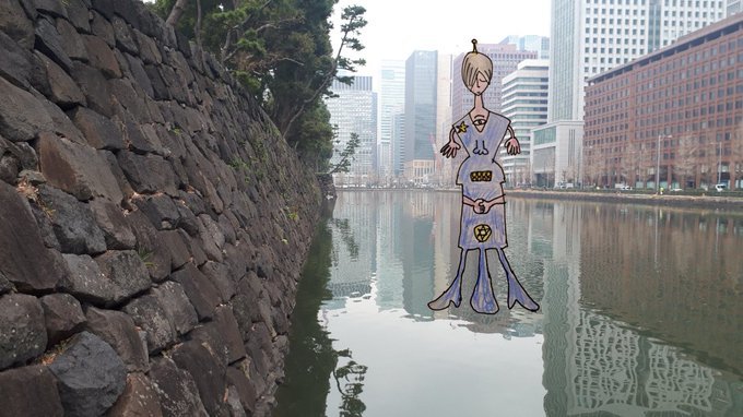 創作めく春先。江戸城馬場先門・楠木正成像今昔、奈良異世界もの、作曲家写真、らくがきクソコラ、ボディサスペンション、ラヴェル:2019/3/5-8twitterまとめ_b0116271_11593711.jpg