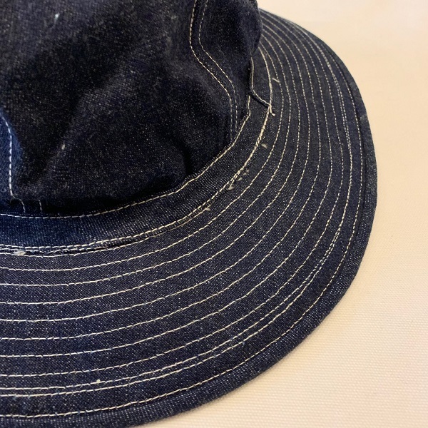 Dead Stock Late 30's US ARMY M-37 Denim Hat : TideMark