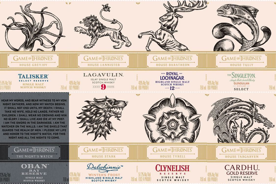 ゲーム オブ スローンズ ディアジオ : 小樽BOTAマスの今夜もWHISKY