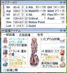 完全回避abの装備 まにまに