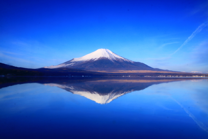 31年2月の富士（37）山中湖の逆さ富士 : 富士への散歩道 ～撮影記～