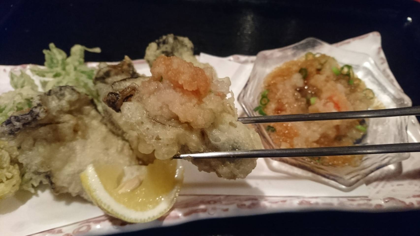 カキの天ぷら_f0157910_11351979.jpg