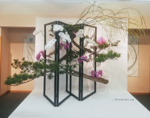 池坊長崎県連合支部いけばな池坊展_d0195183_23545153.jpg