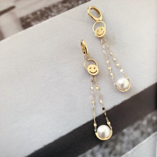 『 ゴルフの女神 ; Earrings - K18 + AKOYA Pearl 』_f0085225_16094380.jpeg