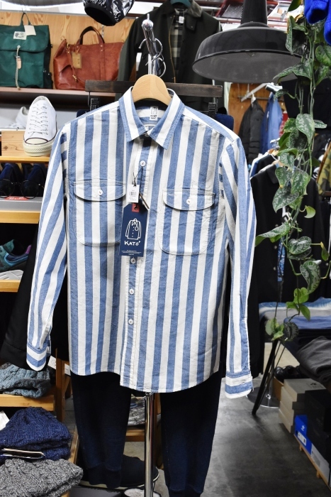 Kato WIDE STRIPE WORK SHIRTS ★_d0152280_04494079.jpg