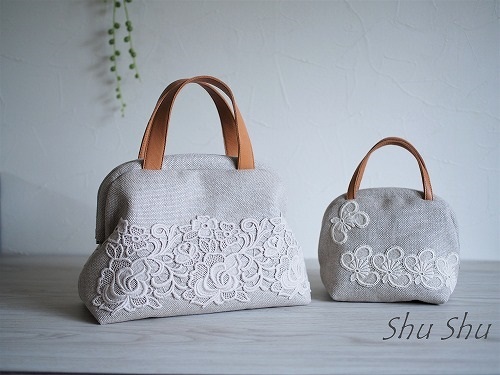 ミナペルホネンハンドメイドニューム口金バッグ（ショートタイプ） ミナペルホネンハンドメイドニューム口金バッグ（ショートタイプ