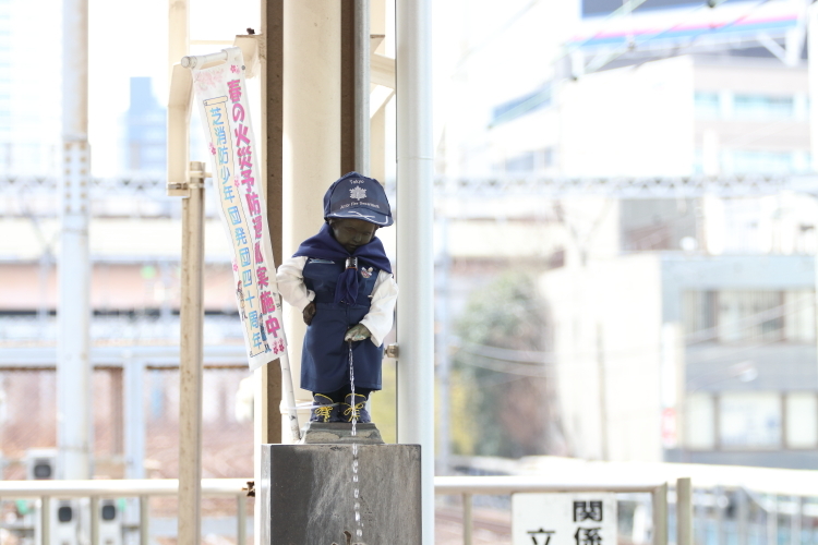 寒々しい芝離宮の横を鮮やかな黄色が駆け抜ける - 2019年・ドクターイエロー -_b0190710_23100083.jpg