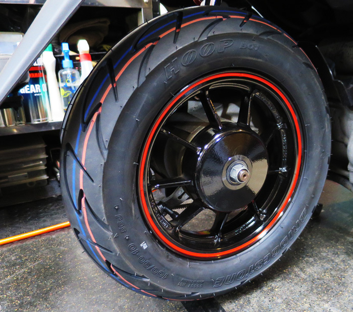 続】アドレスV125 タイヤ交換 TT93GPとHOOPのインプレ : zesta E style