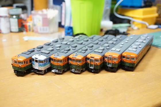TOMIX165.167系 7両セット TOMIX】165・167系（冷改車・湘南色・宮原電車区）2021年9月発売