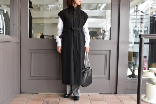 【AURALEE】WASHED CAVALRY TWILL ONE-PIECE