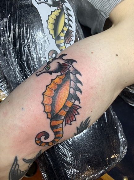ネコのポートレート タツノオトシゴなど Shun Gooddays Tattoo