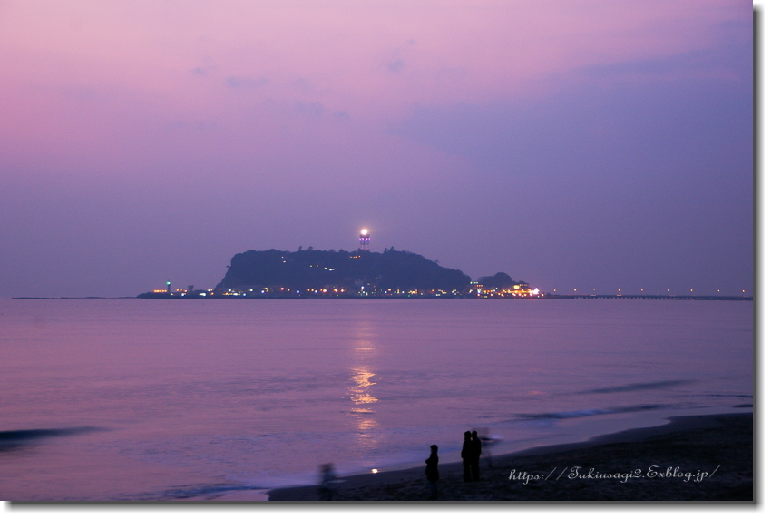 薄暮の中で江ノ島を見ていた_f0356904_14342984.jpg