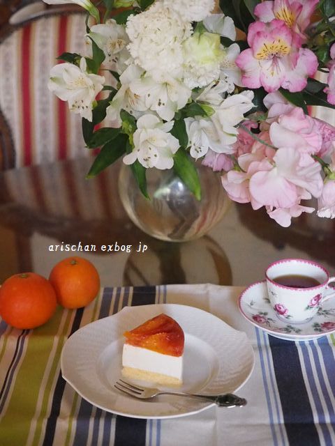 ブラッドオレンジヨーグルトケーキ♡_f0295238_16571188.jpg