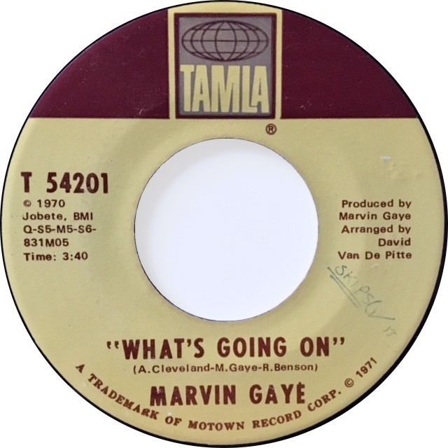 Marvin Gaye ‎– What\'s Going On / God Is Love_c0212161_19541113.jpeg