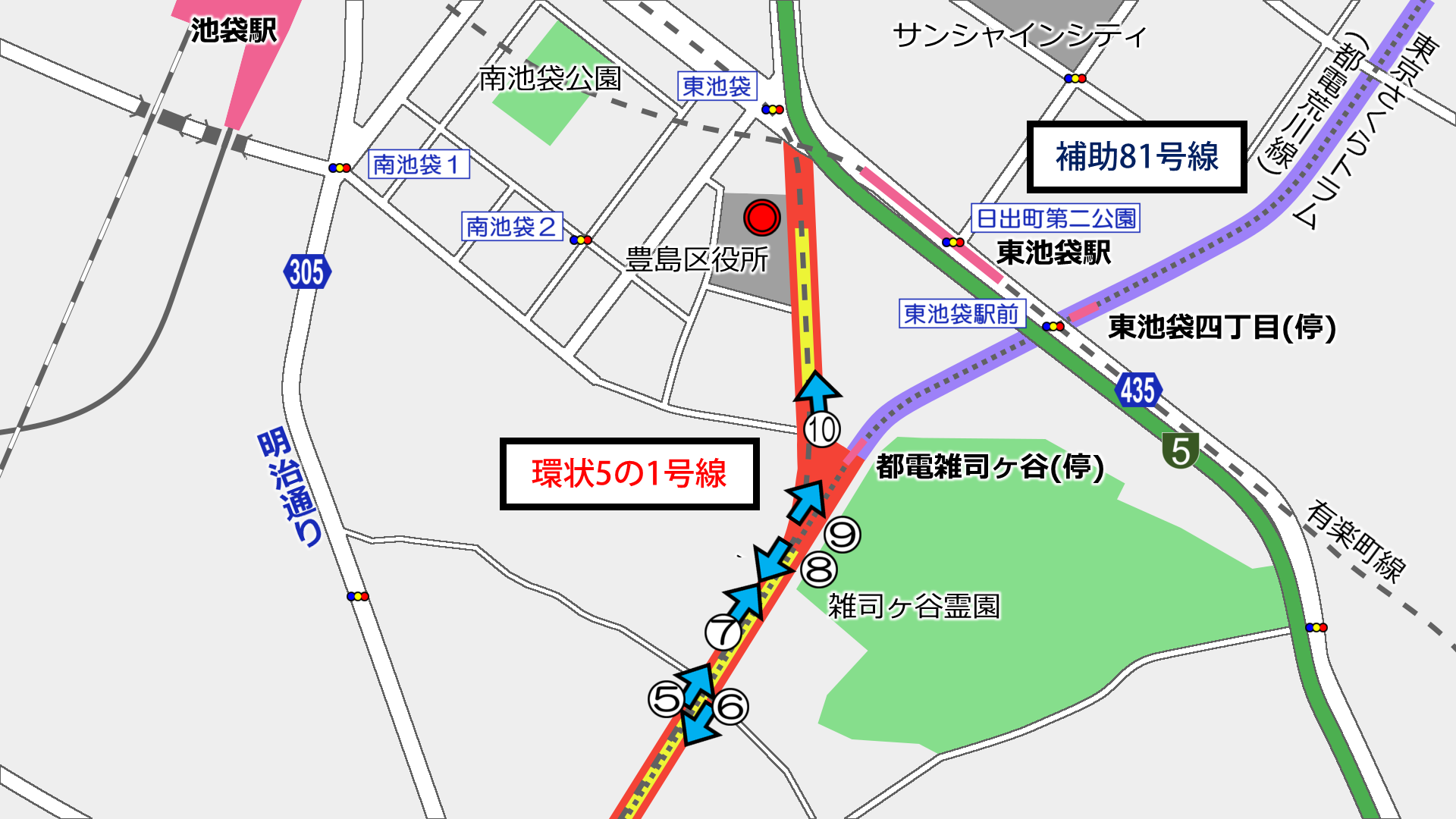 環状5の1号線(雑司ヶ谷) 進捗状況2019.3_a0332275_01382005.png