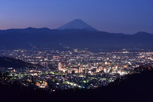 ２０１９年３月２０日(水) 山梨県甲府市の夜景・柚野と芝川の桜_f0375202_16083456.jpg