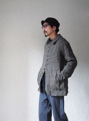 4月の製作 / eight-buttons windowpen linen jkt_e0130546_14191830.jpg