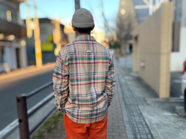 NOAH NYC MADRAS CHECK PULLOVER SHIRT！！！_a0221253_19444408.jpg