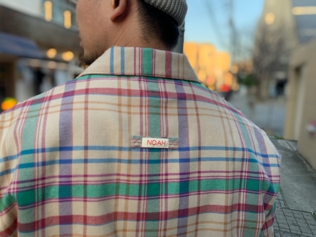 NOAH NYC MADRAS CHECK PULLOVER SHIRT！！！_a0221253_19444693.jpg