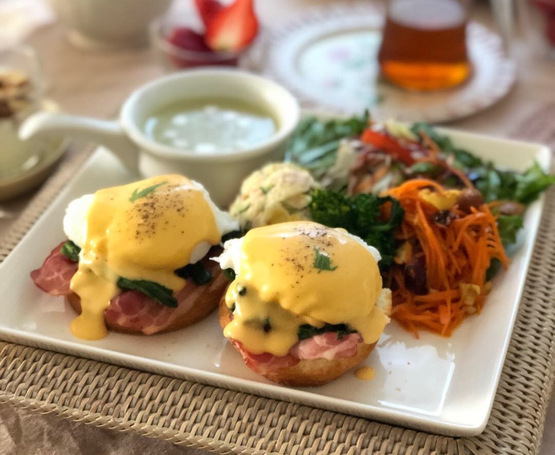 エッグベネディクト ブランチ♡_a0157409_10105535.jpeg
