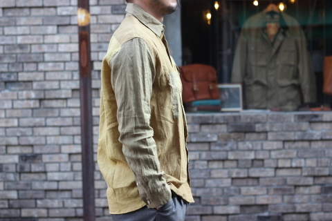 「dip」真夏でも涼しく着れる\"Ramie Crazy Shirt\"ご紹介_f0191324_08323171.jpg