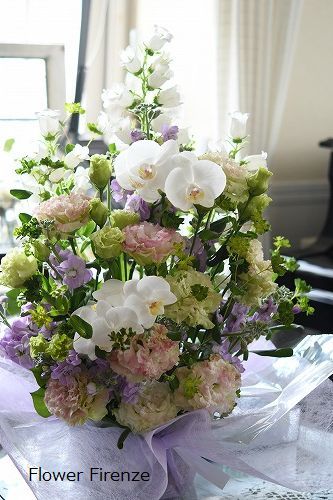 *供花アレンジ レッスン*_e0159050_15581364.jpg