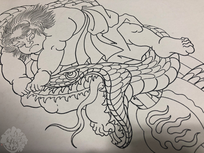 金太郎の大蛇退治 彩躯術三十六房 Chamber36tattoostudio 金太郎の大蛇退治 彩躯術三十六房 Chamber36tattoostudio