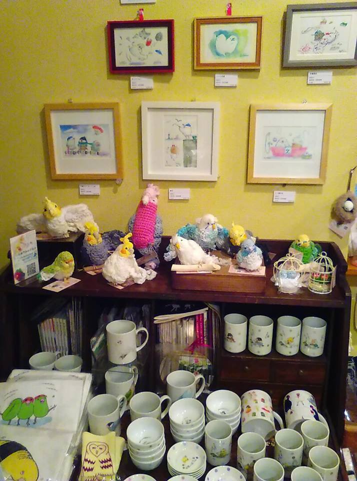 鳥展は3月31日迄、4月1日~18日迄東急ハンズ梅田店【インコと鳥の雑貨展】作家在店日時_d0322493_23200303.jpg