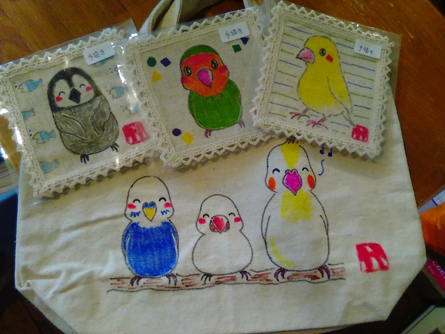 鳥展は3月31日迄、4月1日~18日迄東急ハンズ梅田店【インコと鳥の雑貨展】作家在店日時_d0322493_23221929.jpg