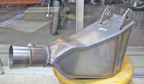 K5サン号 MT-09 純正マフラーの加工が完成～～ヽ(^。^)ノ