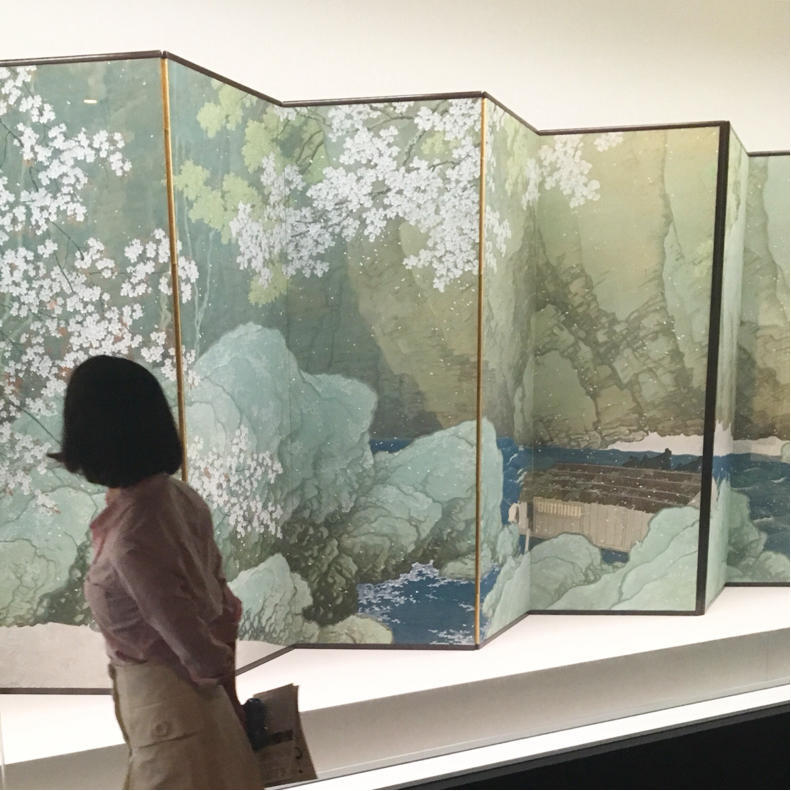 川合玉堂が描いた長瀞のサクラを畳に座って眺めてるとこ_c0060143_15590923.jpg