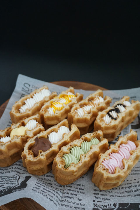 Peek A Boo ピカブー の手作りワッフル そらたび