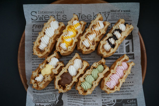 Peek A Boo ピカブー の手作りワッフル そらたび