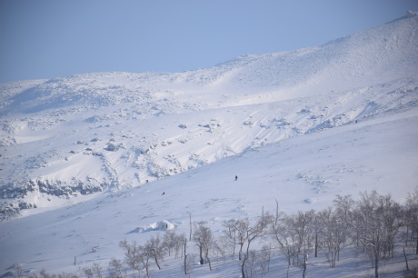 2019年3月3日 快晴の三段山を滑る_c0242406_10423005.jpg