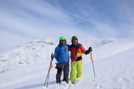 2019年3月3日　快晴の三段山を滑る_c0242406_16540326.jpg